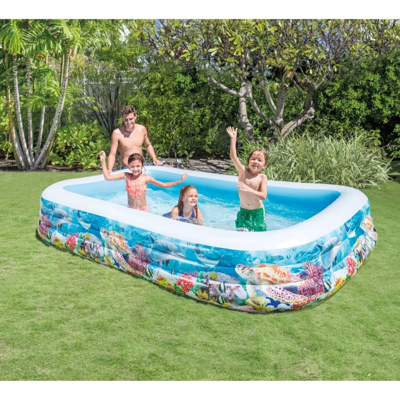 Intex Inflatable Swimming Pool For Kids (103x63x18IN)