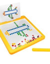 Magnetic Drawing Board With Pen and Beads Toy For Kids
