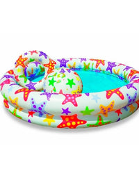 Intex Inflatable Starfish Swimming Pool With W-Ring & Ball For Kids (52x11)
