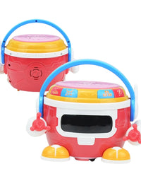 Electric Robotic Drum With Lights & Sound Toy For Kids
