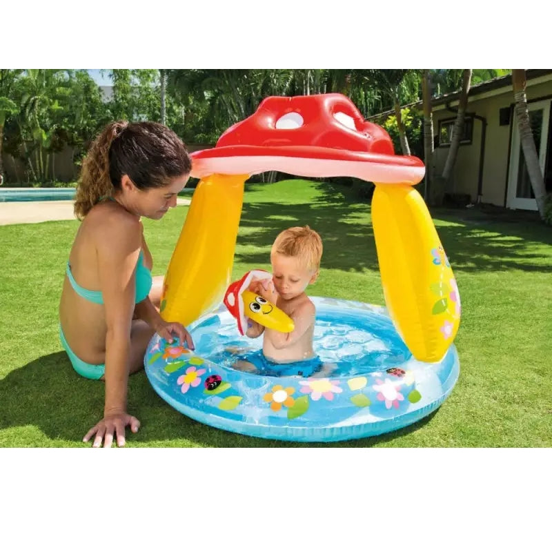 Intex Inflatable Mushroom Pool For Kids (40X35)