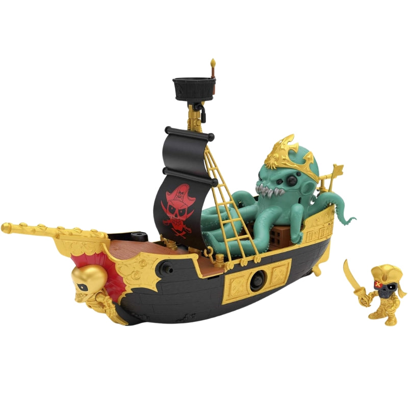 Pirates Of Treasure Ship With Light & Spray Playset Toy For Kids