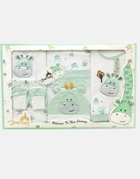 Journey Newborn Baby Gift Set - 10 Pcs - Green
