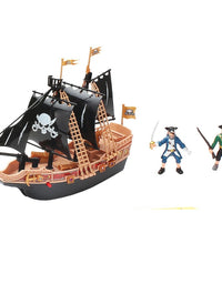 Pirates Of Treasure Ship With Light & Spray Playset Toy For Kids
