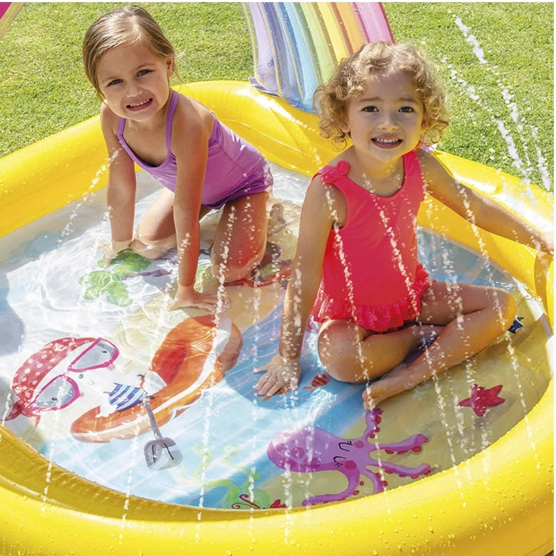 Intex Rainbow Arch Spray Pool For Kids (40x40)