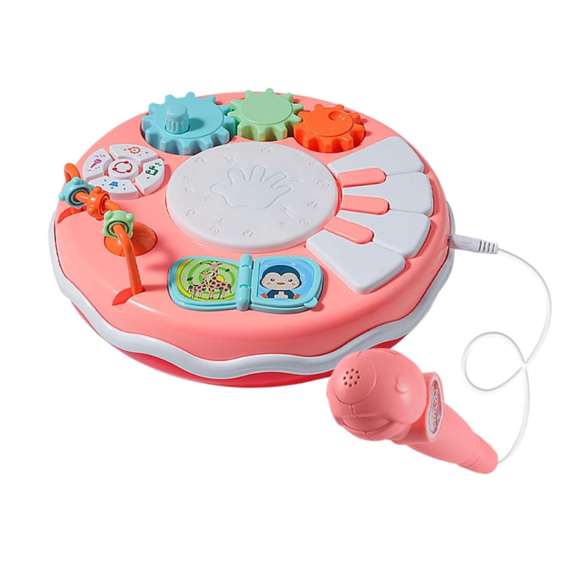 Electronic Drum Pad With Music & Mic Toy For Kids (1 Pcs) Assorted