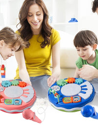 Electronic Drum Pad With Music & Mic Toy For Kids (1 Pcs) Assorted
