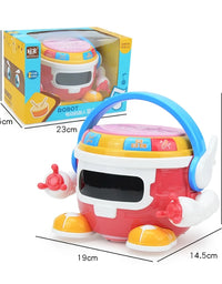 Electric Robotic Drum With Lights & Sound Toy For Kids

