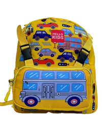 Children's Backpack Hello Kids Pencil Bag Included - Yellow (27*33*13 cm)
