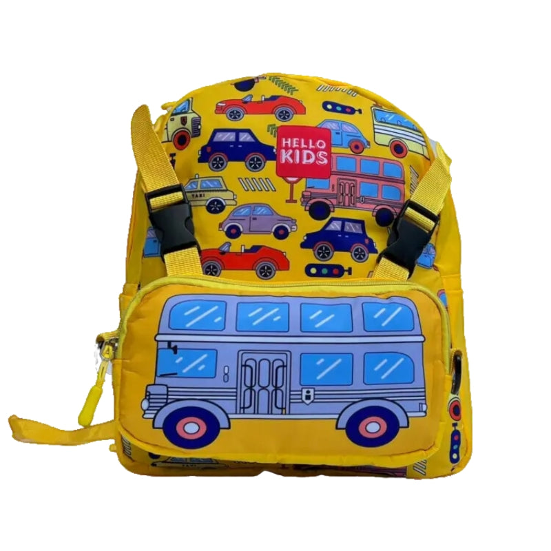 Children's Backpack Hello Kids Pencil Bag Included - Yellow (27*33*13 cm)