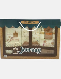 Journey Baby Gift Set - 10 Pcs - Brown
