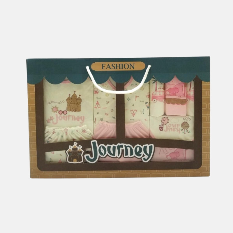 Journey Baby Gift Set - 10 Pcs - Pink