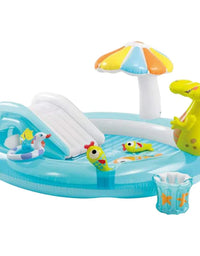 Intex Inflatable Gator Pool For Kids (79X67X21)
