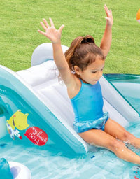Intex Inflatable Gator Pool For Kids (8x6x3.5)
