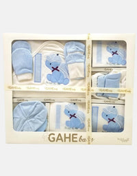 Gahe Newborn Baby Gift Set - 11 Pcs - Blue
