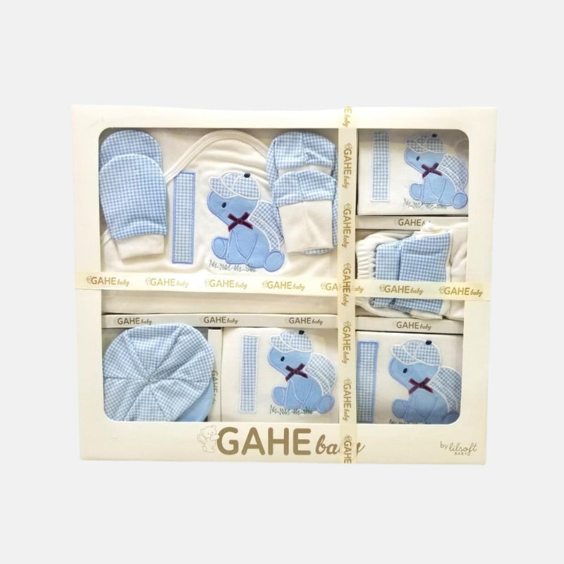 Gahe Newborn Baby Gift Set - 11 Pcs - Blue