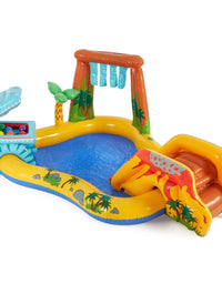 Intex Dinosaur Play Center Water Swimming Pool For Kids (86x74x39IN)
