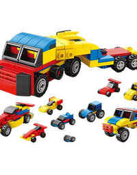 6 in 1 Transport truck Building Blocks Toy For Kids
