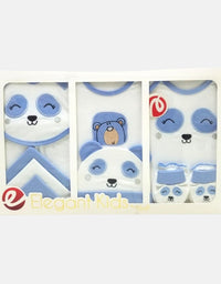 Elegant Panda Newborn Baby Gift Set - 10 Pcs - Blue
