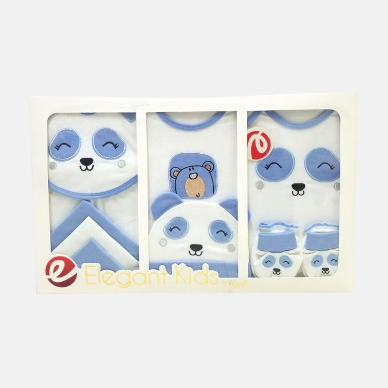 Elegant Panda Newborn Baby Gift Set - 10 Pcs - Blue