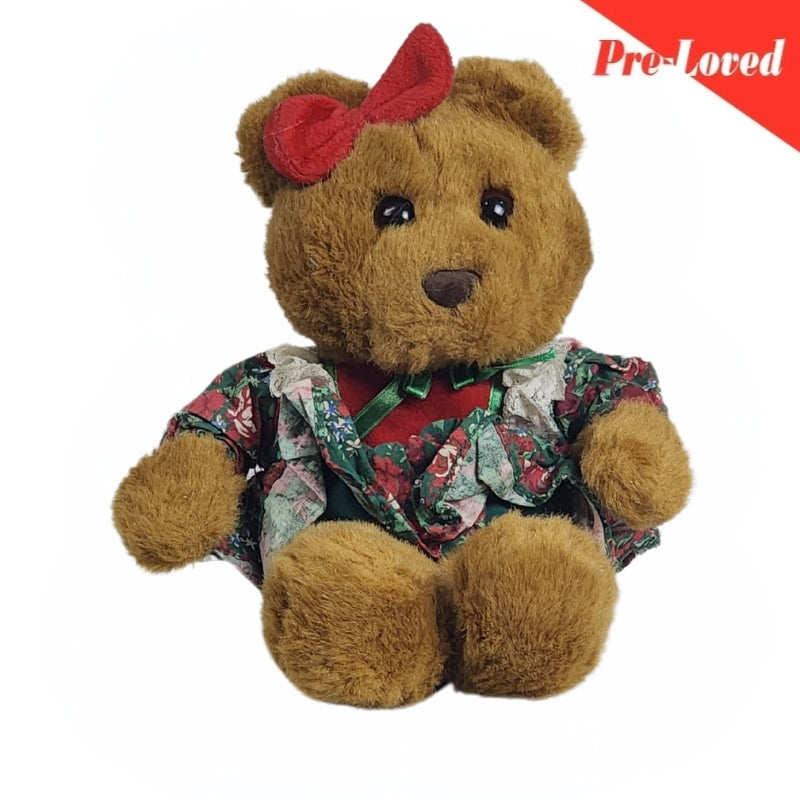 Cute Teddy Bear with Bow Stuff Toy 32Cm Premium Pre-loved