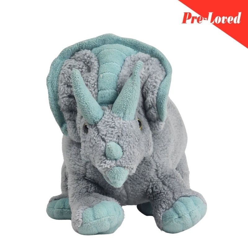 Cute Torosaurus Dinosaur Extra Soft Toy 39x13CM Premium Pre-loved For Kids