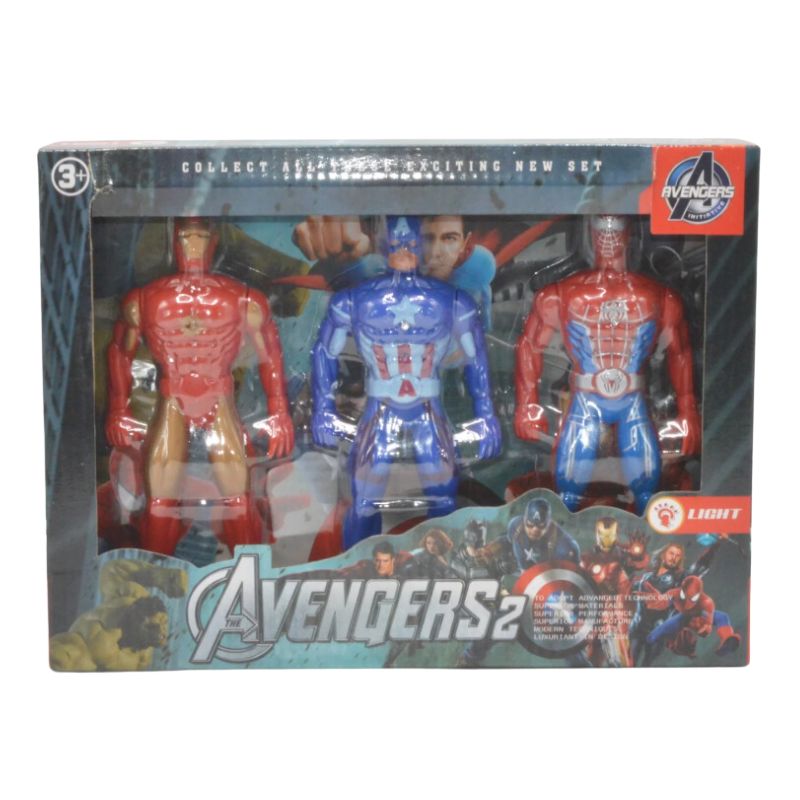 Avengers 2- Action Figure Super Heroes 3 In 1 Toy