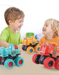 Monster Truck- Friction Powered Toy Cars Push And Go Vehicles For Kids
