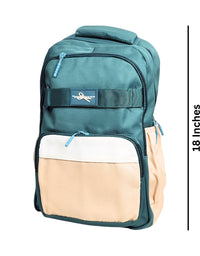 Spacious School Bag For Kids - 18 inches (959) - Green (Deal)
