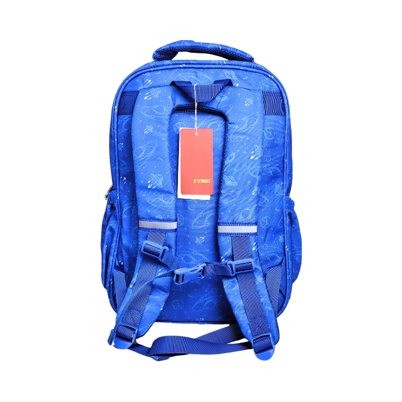 Astronaut Design Backpack For kids - 18 Inches (1198) (Blue)