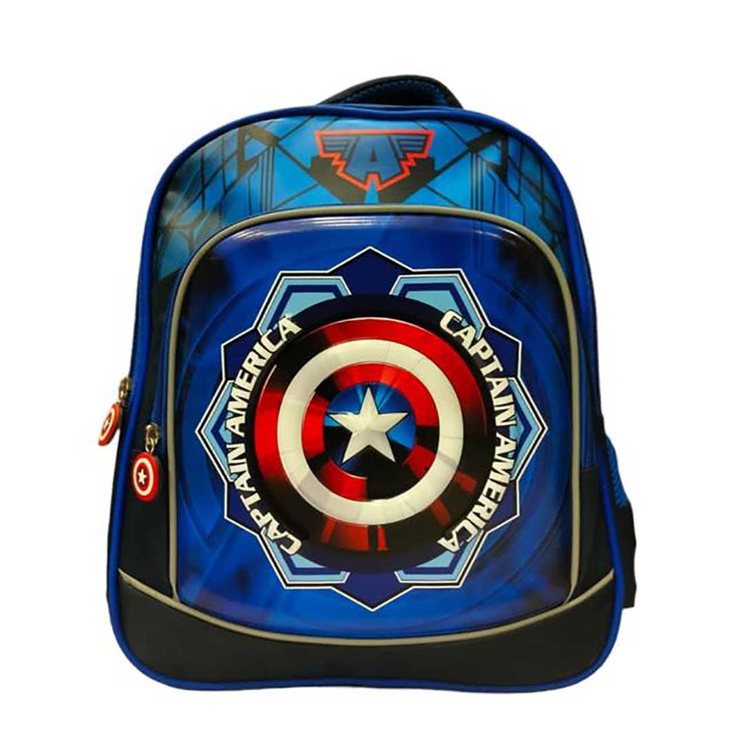 3D Captain America School Bag Small