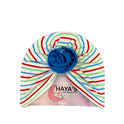 Beautiful Flower Turban Cap For Baby (Assorted)