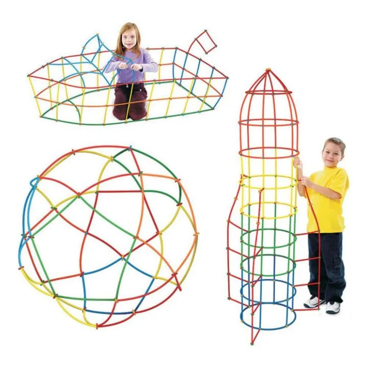 Creative Straw & Connector Building Set – Ignite Imagination with 110 Pieces