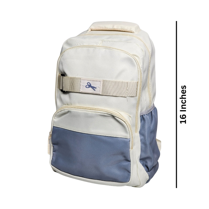 Spacious School Bag For Kids - 16 inches (959) - Off-White