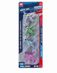 4Pcs Aircraft Traffic Toys Assorted Color
