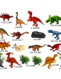 18 Pcs Dinosaurs With Accessories Assorted Color

