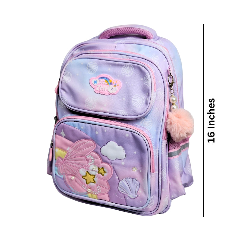 ZHM Children's School Bag Waterproof Lightweight Backpack (Pink) (3118)