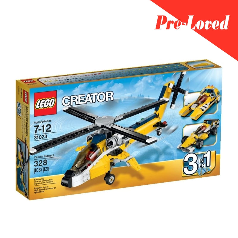 LEGO Creator 3 in 1 Yellow Racers 31023 Building Toy (Without Box)