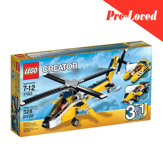 LEGO Creator 3 in 1 Yellow Racers 31023 Building Toy (Without Box)