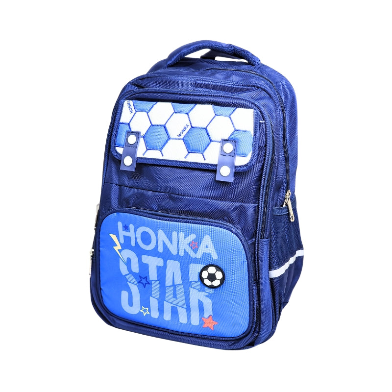 Honka Children's Football School Bag Waterproof Lightweight Backpack 16 Inches (Blue) (2282) (Deal)