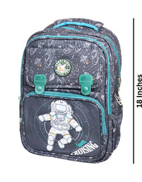 Astronaut Design Backpack For kids - 18 Inches (1198) (Black)
