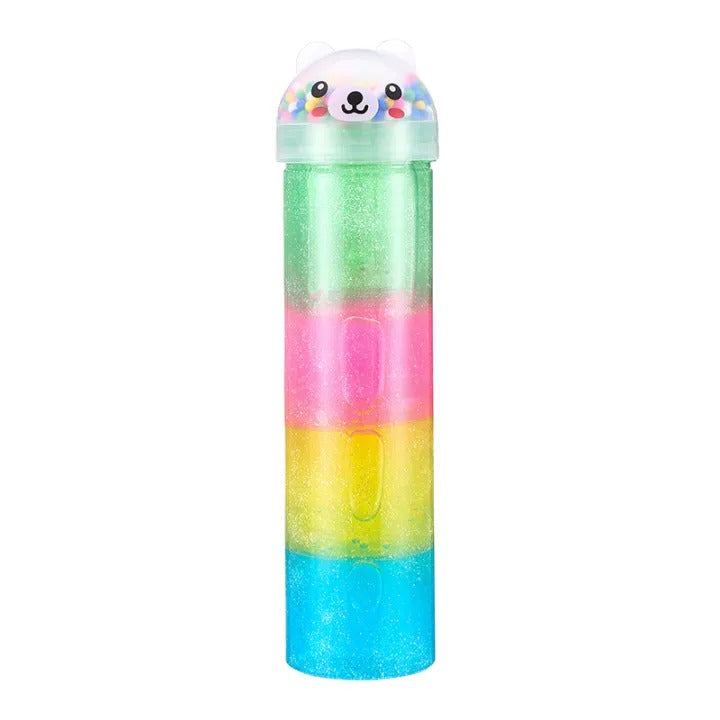 Rainbow Magic Splash Jelly Slime Bottle Toy For Kids - Assorted