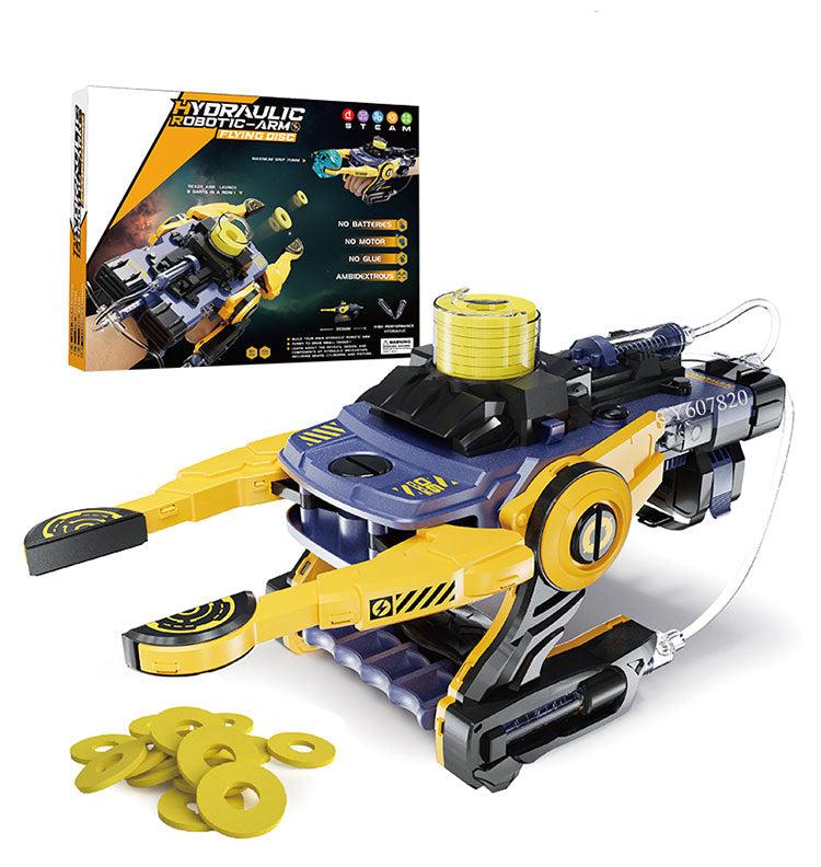 Hydraulic Robotic Arm Flying Disc Toy For Kids