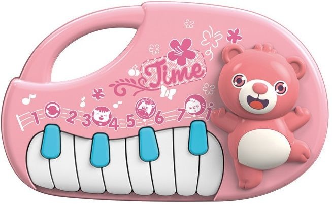 Cute Teddy Bear Musical Piano Toy For Kids - Assorted