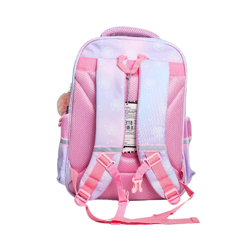 ZHM Children's School Bag Waterproof Lightweight Backpack (Pink) (3118)