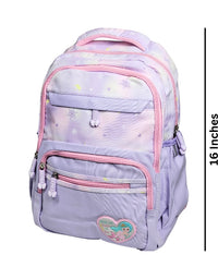 Spacious School Bag For Kids - 16 inches (2263) - Purple (Deal)
