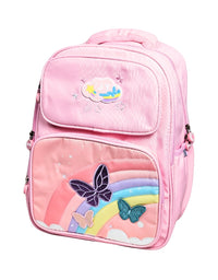 Rainbow Design Backpack For Kids 16 Inches (Pink) (948)
