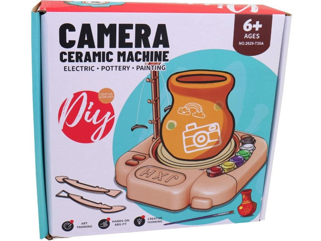 Creative Pottery Wheel Kit for Kids – Electric Clay Sculpting Set with Accessories – Fun & Educational Art Toy
