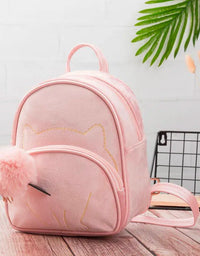 Crystal Cat Plush Backpack
