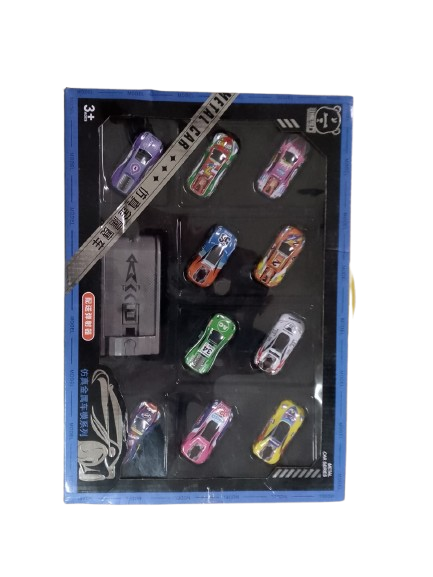 Simulate Metal Racing Car Pack Of 10 Pcs Set